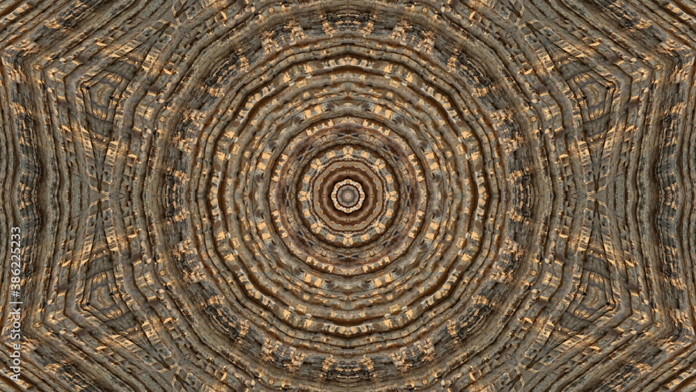 Fototapeta premium Abstract kaleidoscope background. Beautiful multicolor kaleidoscope texture. Unique kaleidoscope design.