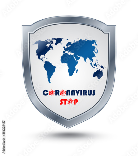 Stop Covid-19. Vector Illustration concept coronavirus. Vector illustration	