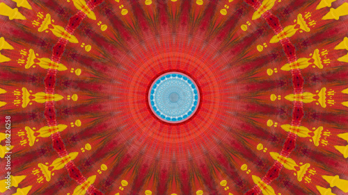 Abstract kaleidoscope background. Beautiful multicolor kaleidoscope texture. Unique kaleidoscope design.