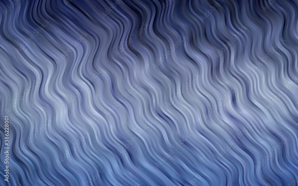 Fototapeta premium Light BLUE vector pattern with bubble shapes.