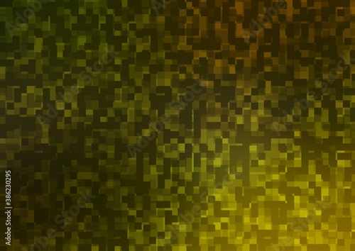 Light Green, Yellow vector backdrop with rectangles, squares.