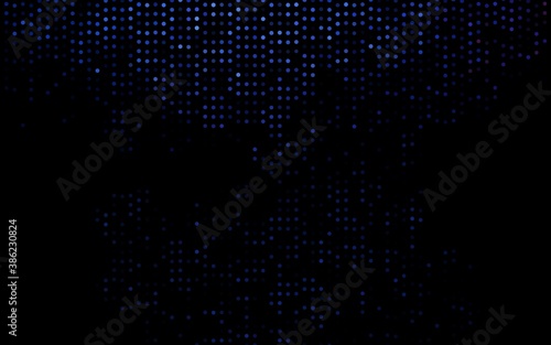 Dark BLUE vector pattern with spheres.