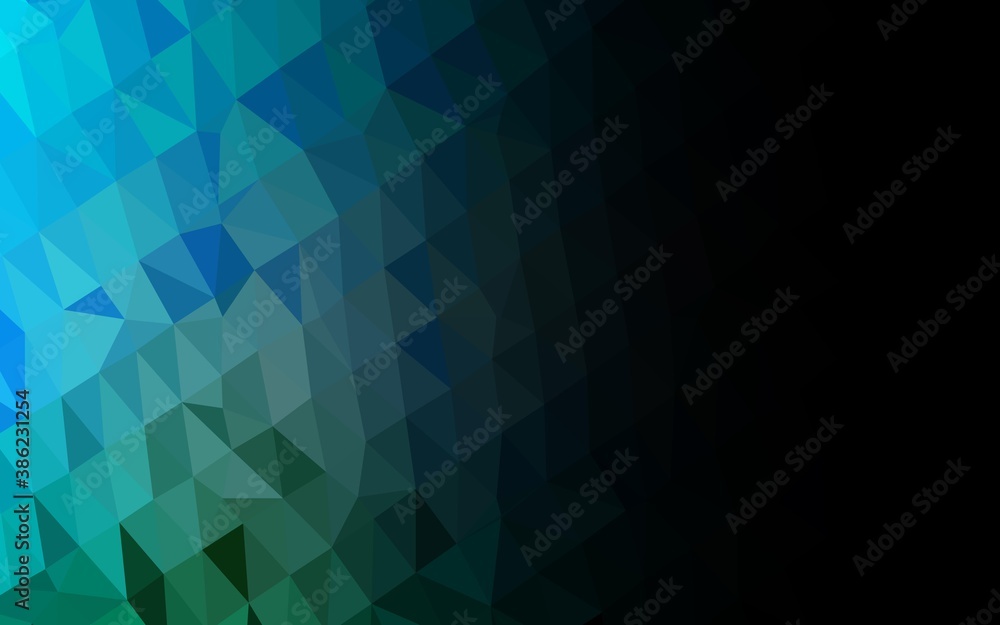 Light Blue, Green vector triangle mosaic texture. Light Blue, Green vector triangle mosaic texture.