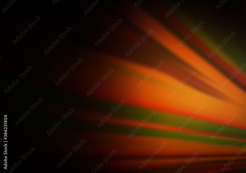 Fototapeta premium Dark Orange vector pattern with narrow lines.