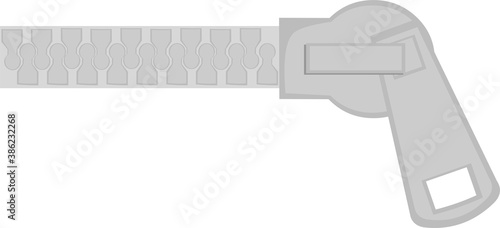 Vector illustration of a zipper emoticon