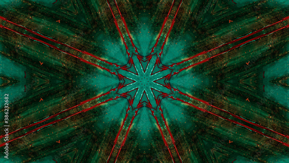 Obraz premium Abstract kaleidoscope background. Beautiful multicolor kaleidoscope texture. Unique kaleidoscope design.