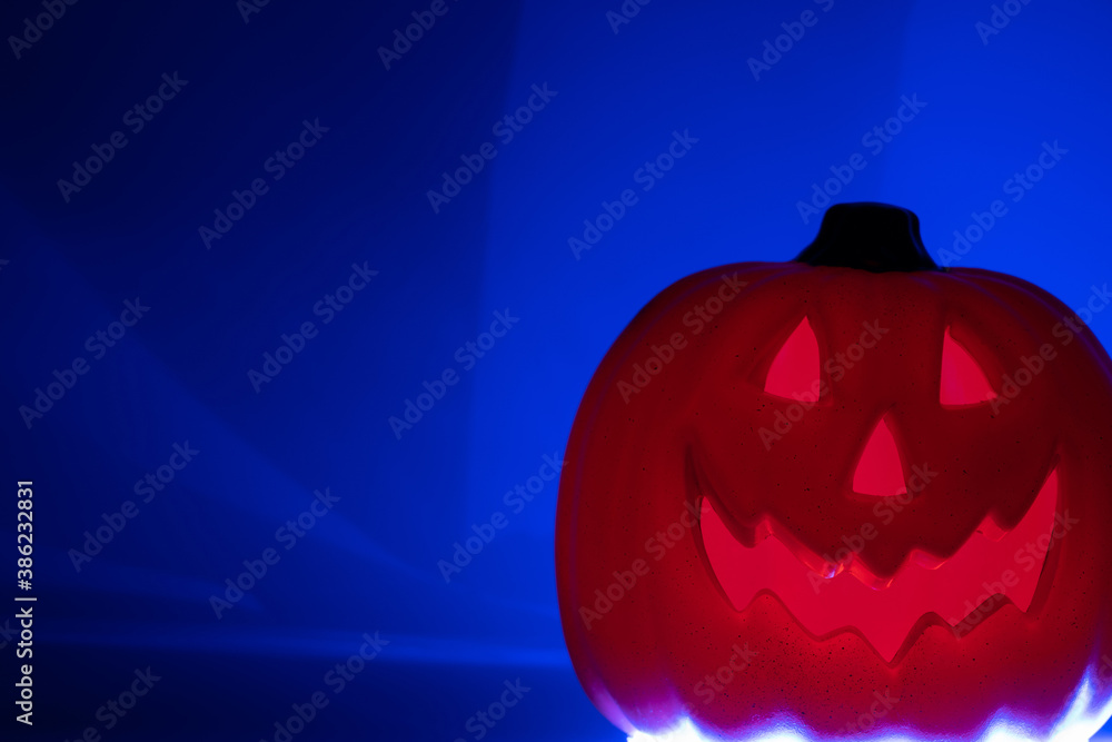 Halloween pumpkin smile and scary eyes for party night. Halloween pumpkin smile and scary eyes for party night.