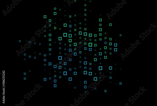 Dark Blue, Green vector background in polygonal style.