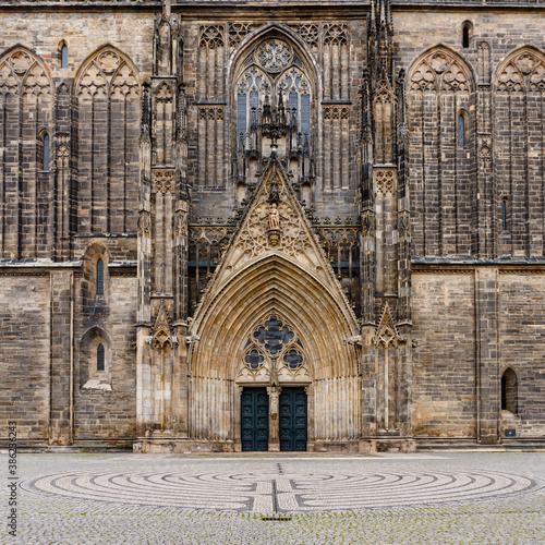 Westportal des Doms St. Mauritius und St. Katharina in Magdeburg photo