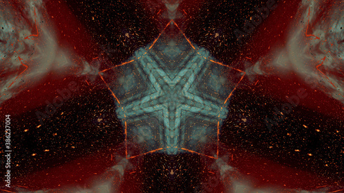 Abstract kaleidoscope background. Beautiful multicolor kaleidoscope texture. Unique kaleidoscope design.