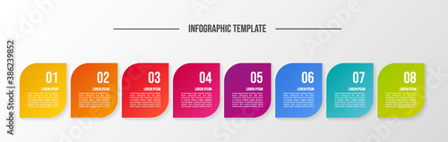 Modern infograph template. Flowchart. Vector
