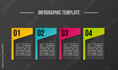 Business infographic template. Timeline. Vector