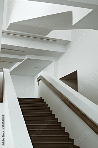 Smooth long lines of abstract architectural design