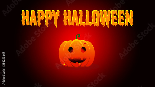 Halloween background with pumpkin