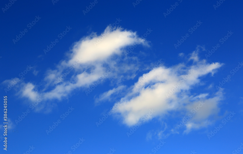 clouds in blue sky