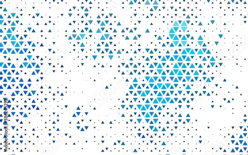 Light BLUE vector texture in triangular style.