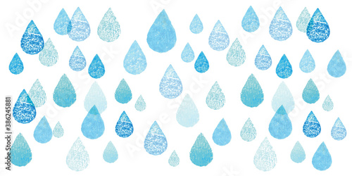 スタンプ加工風雨の日雫背景