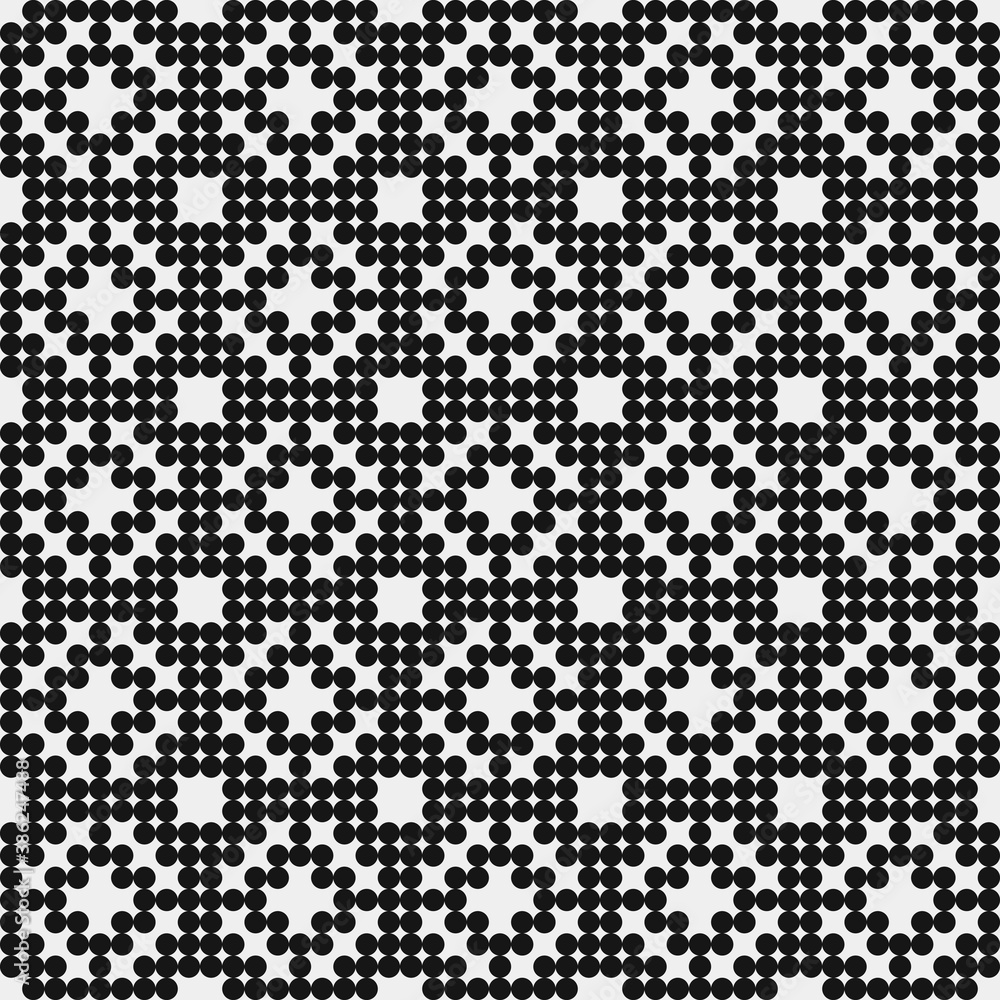 Abstract Cross Pattern Dots Logo generative computational art illustration