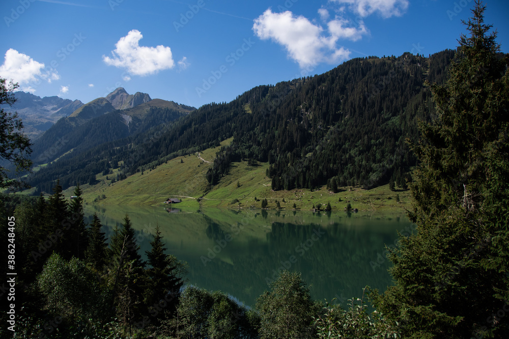 Beautiful landscape around the Durlaßboden reservoir