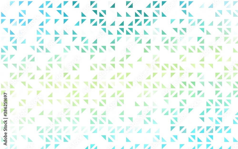 Light Green, Yellow vector background with triangles.