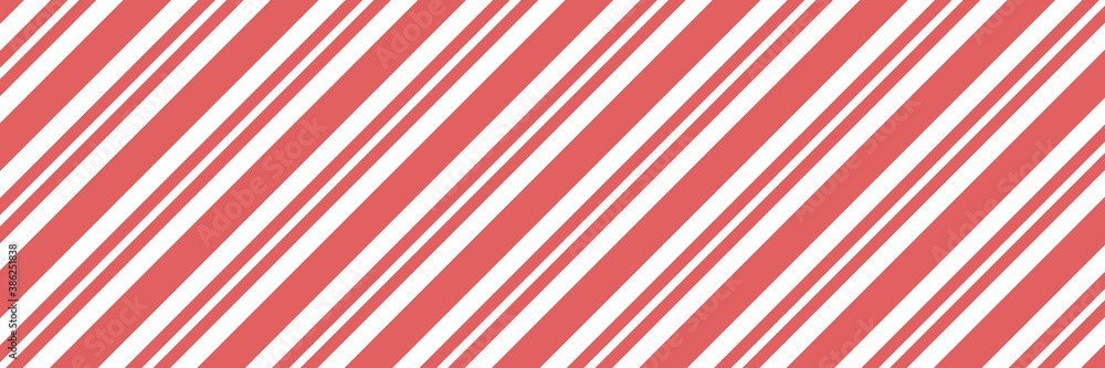 Vector Christmas background with diagonal stripes pattern, candy cane. Long horizontal banner. Vector Christmas background with diagonal stripes pattern, candy cane. Long horizontal banner.