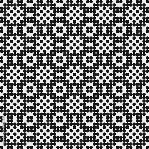 Abstract Cross Pattern Dots Logo generative computational art illustration