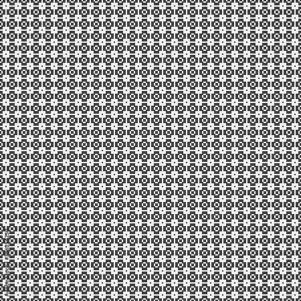 Abstract Cross Pattern Dots Logo generative computational art illustration