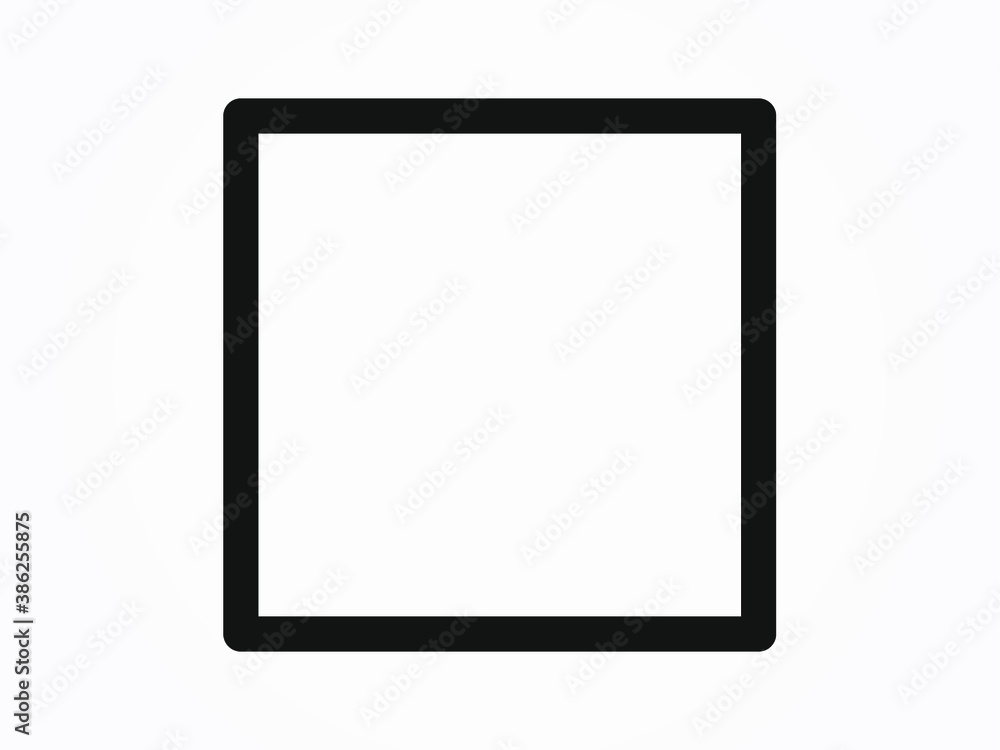 square symbol vector illustration eps10