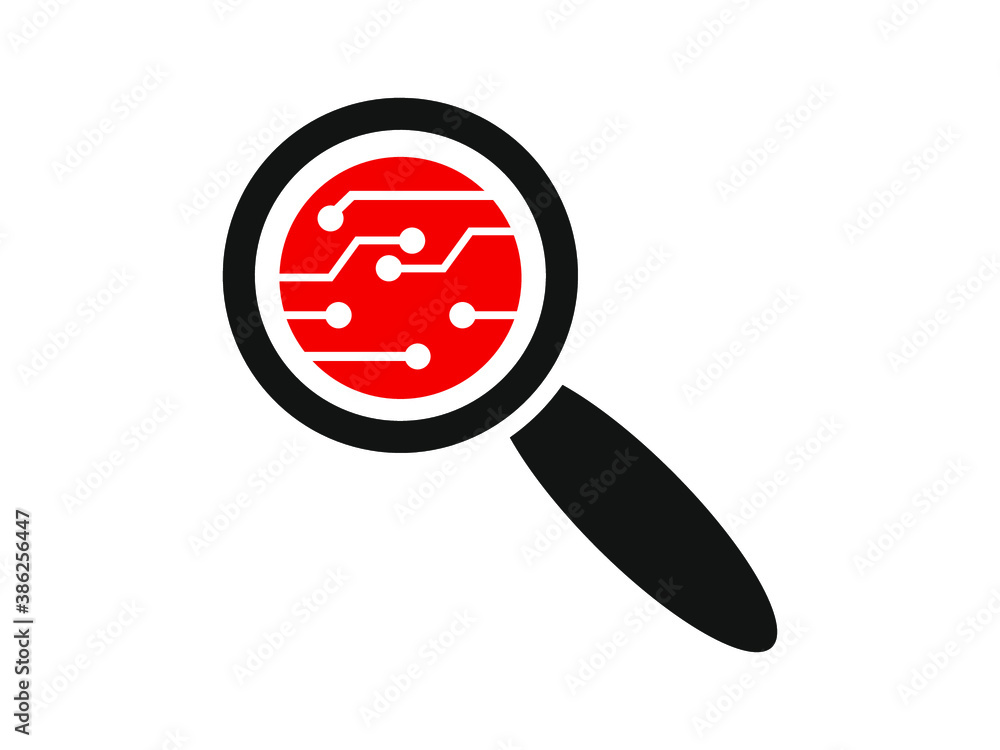 electronic circuit magnifier icon vector illustration eps10
electronic circuit magnifier icon vector illustration eps10