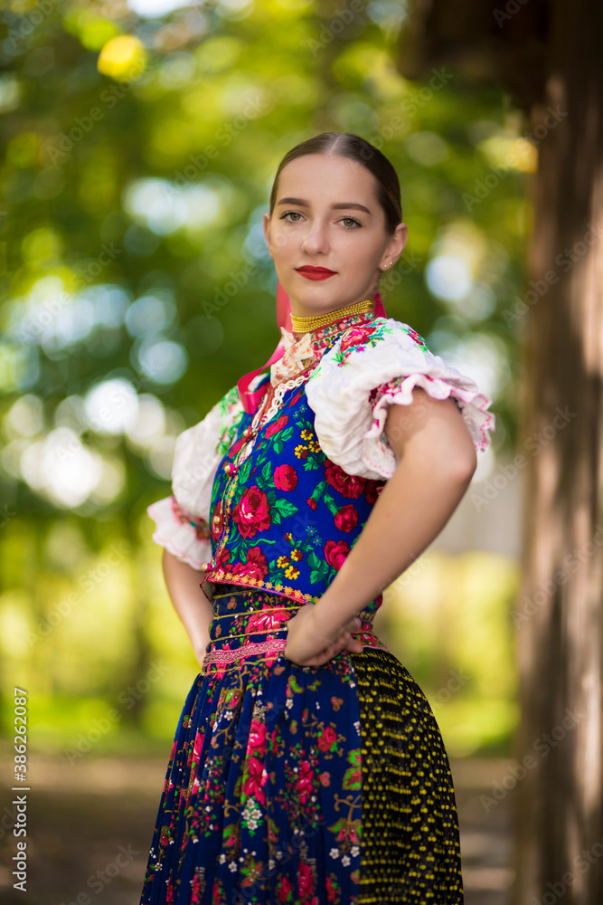 Slovak folklore. Slovak folk dancer. Slovak folklore. Slovak folk dancer.