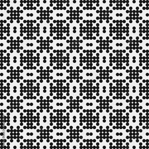Abstract Cross Pattern Dots Logo generative computational art illustration