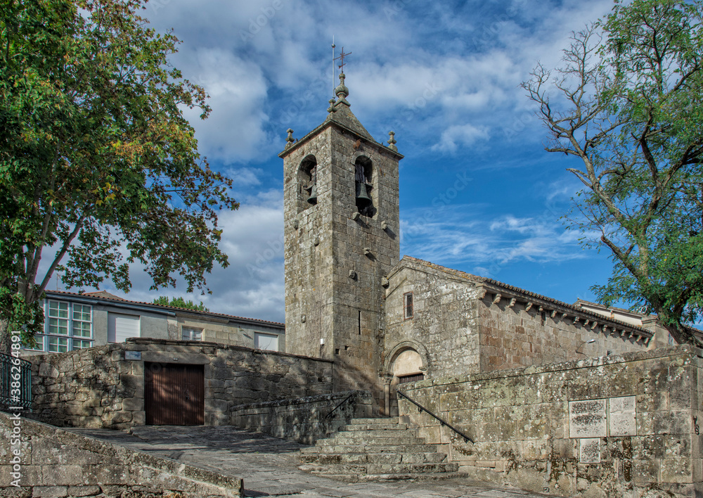 Romanesque church in the charming village of Allariz, Ourense