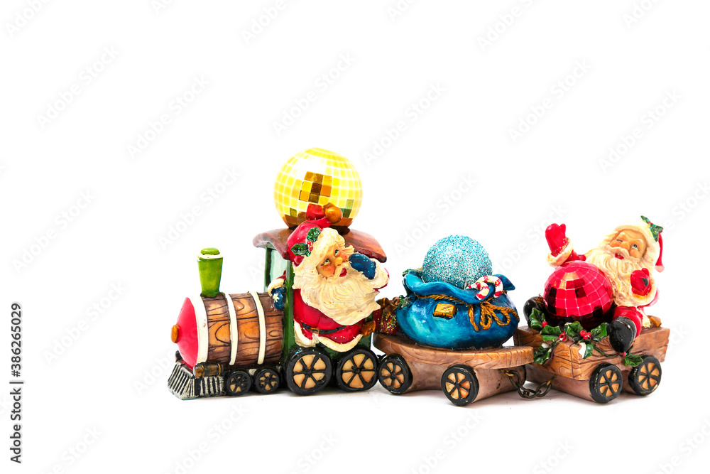 Obraz premium Santa Claus's train