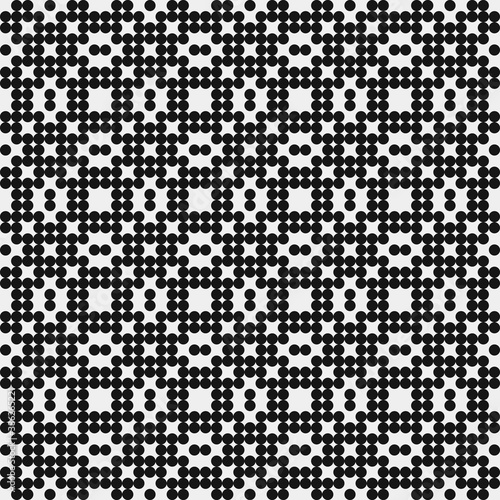 Abstract Cross Pattern Dots Logo generative computational art illustration