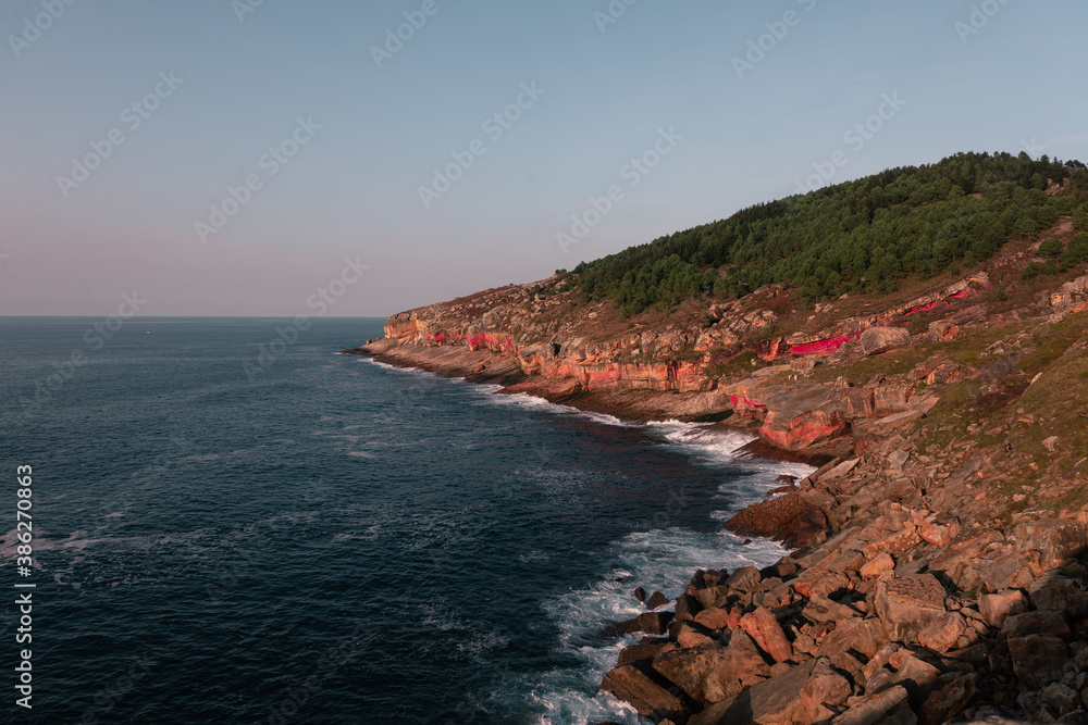 Look at Labetxu, famous valley with amazing colors and geological formations at Jaizkibel mountain, Basque Country. Look at Labetxu, famous valley with amazing colors and geological formations at Jaizkibel mountain, Basque Country.