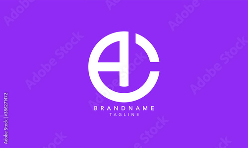 Alphabet letters Initials Monogram logo AC, CA, A and C