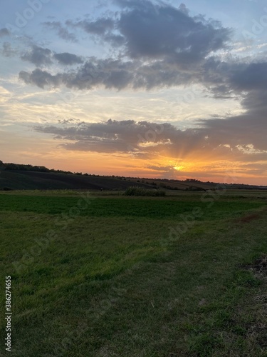 sunset over the field © Артур Мурадов