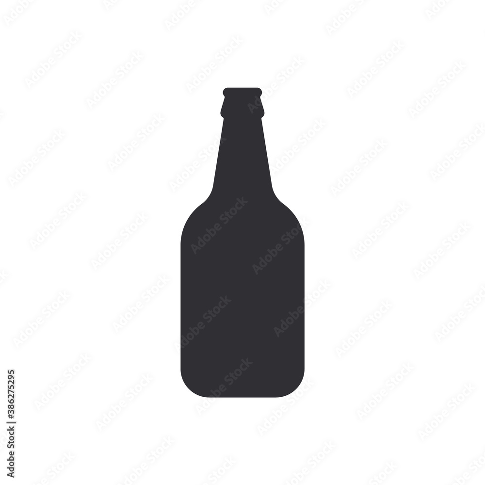 Beer bottle. Vector icon. Vector bottle. Bottle silhouette. Stencil bottle. Flask template. Jar icon. Glass container. Logo template. Beer bottle. Vector icon. Vector bottle. Bottle silhouette. Stencil bottle. Flask template. Jar icon. Glass container. Logo template.