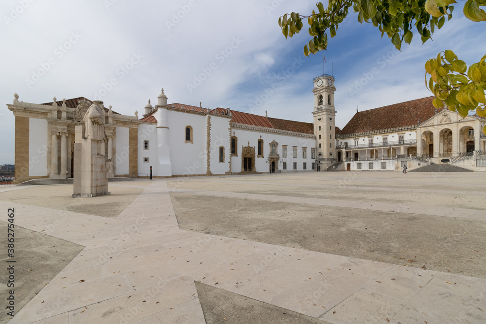 Historic campus of the University of Coimbra, Portugal.