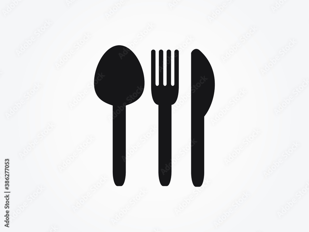 fork spoon cutlery knife icon vector eps10 fork spoon cutlery knife icon vector eps10