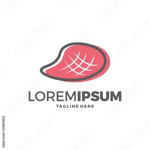 Meat Steak abstract Vector Logo Design Template