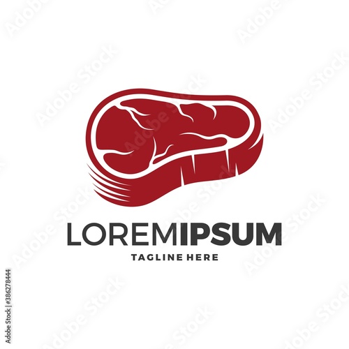 Meat Steak abstract Vector Logo Design Template