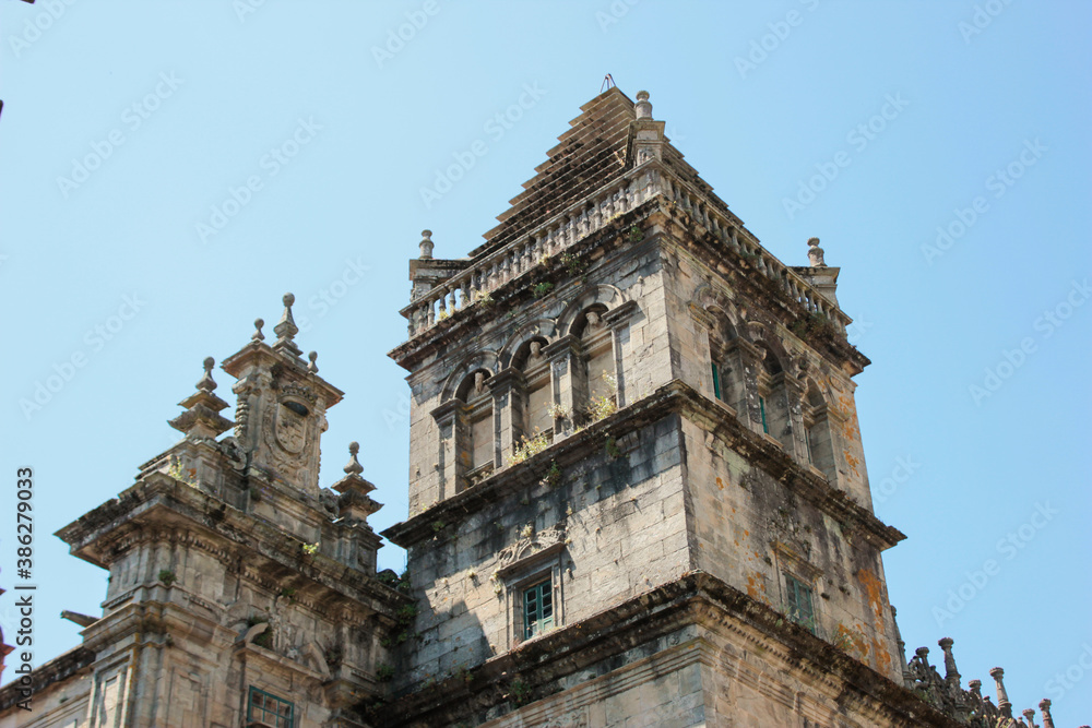 DOME OF THE CHURCH OF SANTIAGO DE COMPOSTELA, IN GALICIA, NORTH OF SPAIN