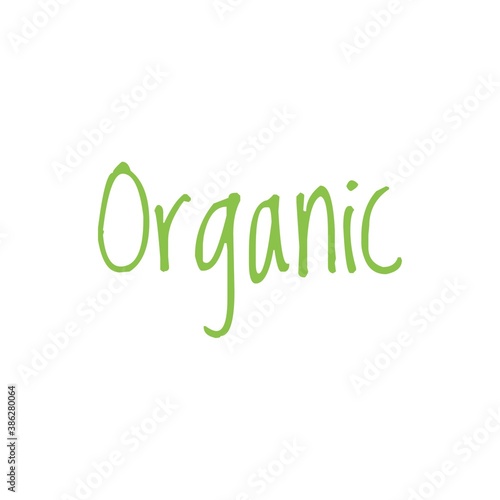 Green food word quote lettering illustration