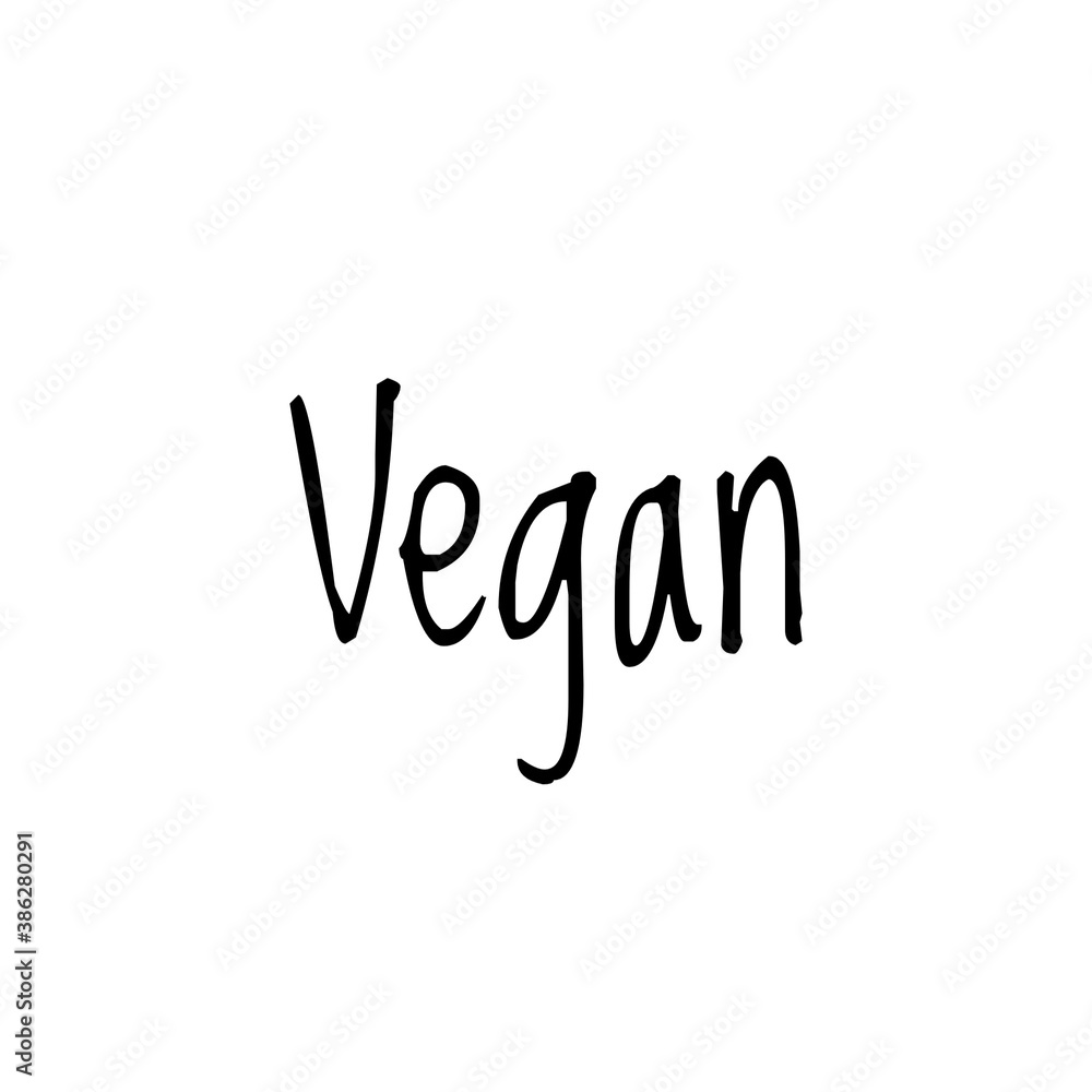 Green food word quote lettering illustration Green food word quote lettering illustration