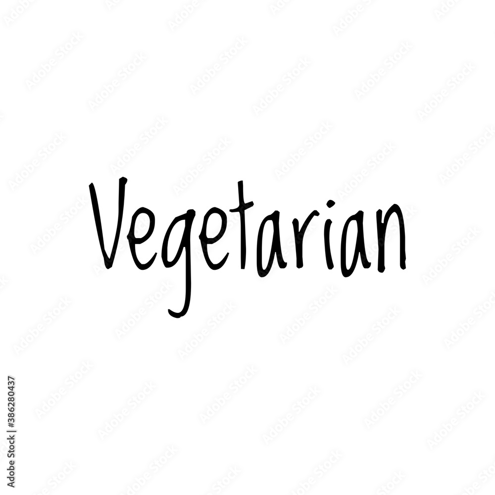 Green food word quote lettering illustration Green food word quote lettering illustration