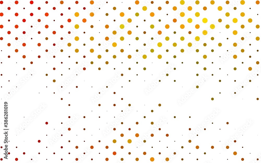 Light Orange vector cover with spots. Light Orange vector cover with spots.