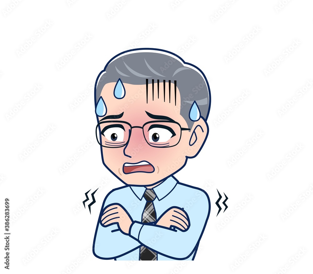 Office worker gentleman in a blue shirt Office worker gentleman in a blue shirt