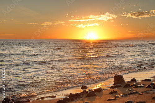 sunset at the beach