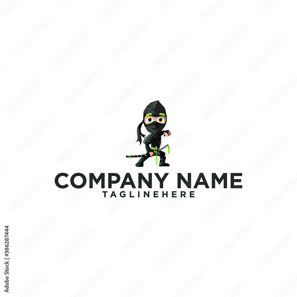 The simple and elegant Ninja logo design fits perfectly with your business and uses the latest Adobe eps illustrations.
